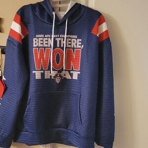 Champion Blue and Red Graphic Hoodie